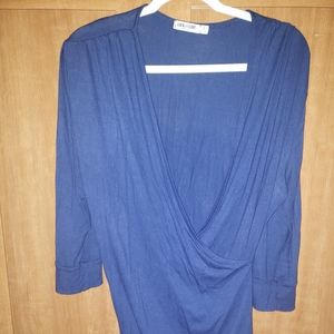Faux Wrap Blouse